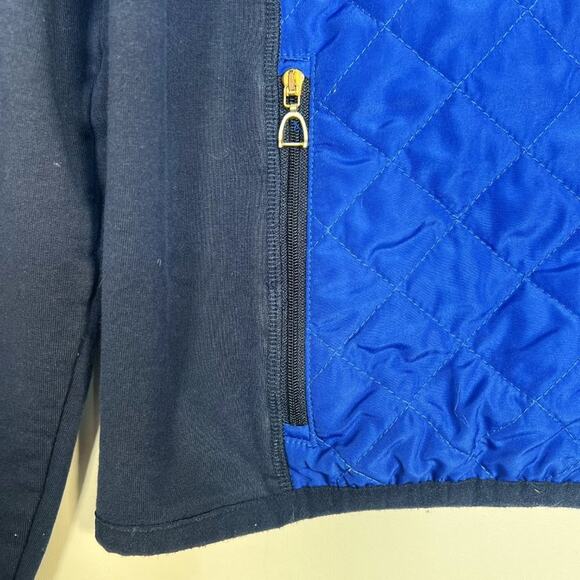 L-RL Lauren Active Ralph Lauren Blue Navy Activewear Fitness Jacket - Picture 4 of 12